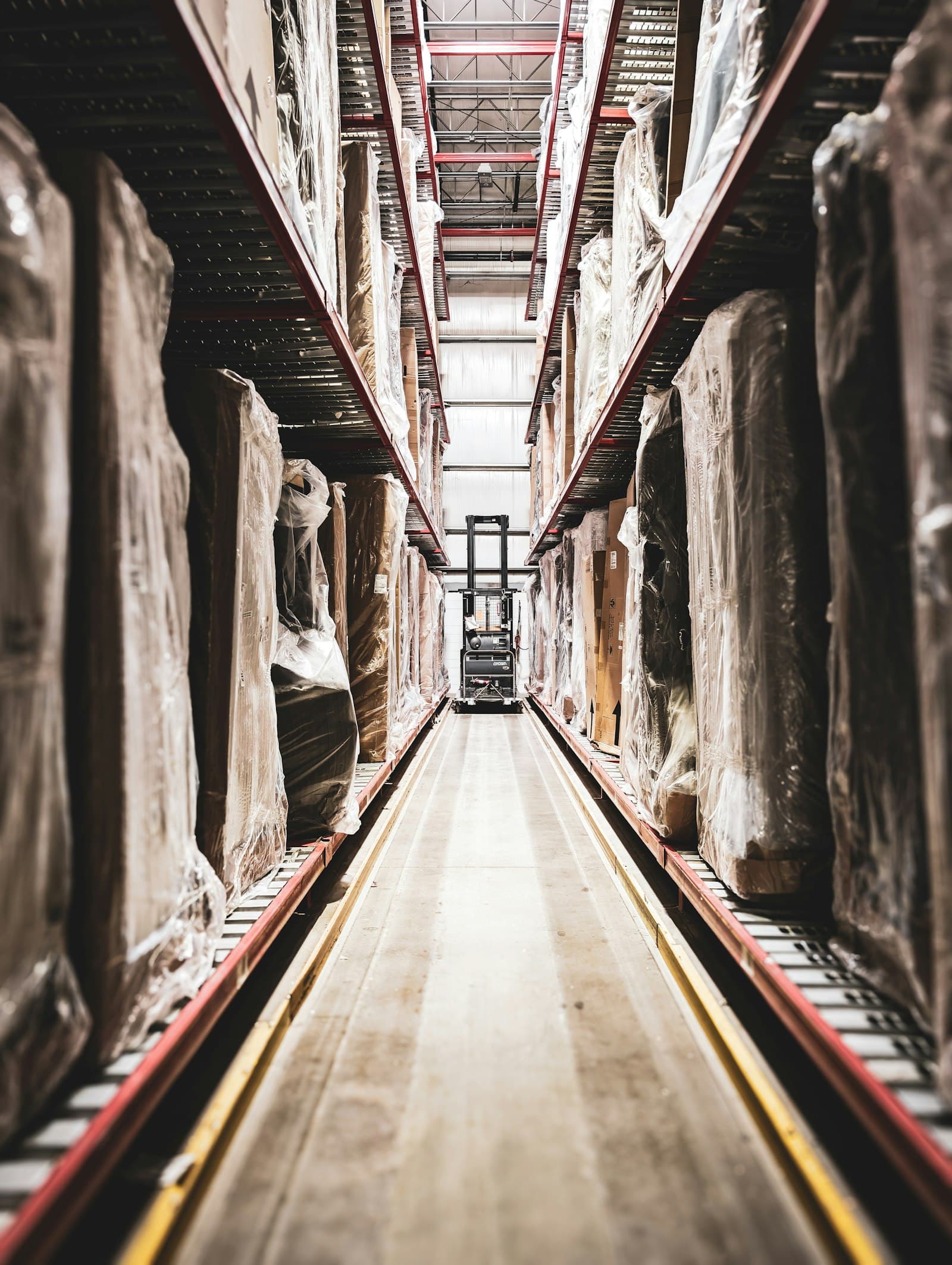 Futuristic logistics facility